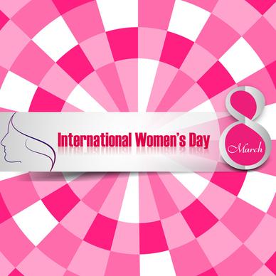 womens day colorful card presentation vector background illustration