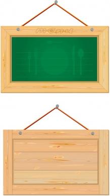 wood boards vector