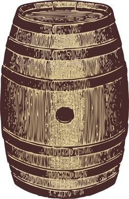 Wooden Barrel clip art