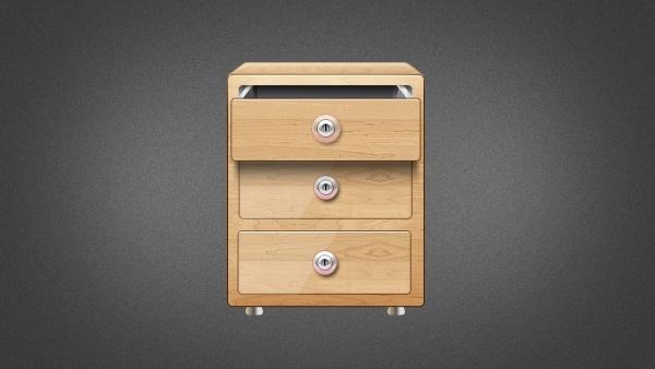 Wooden Drawer Icon