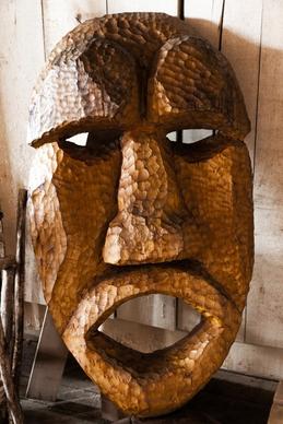 wooden religious mask