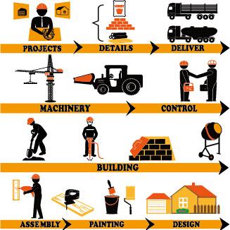 worker with repair service vector