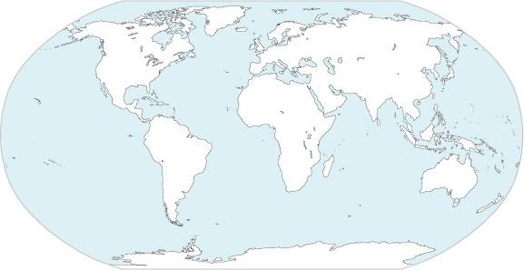 World Continents Map Vector