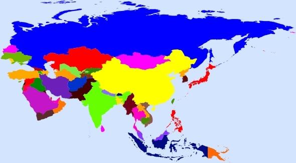 World Map Colored clip art