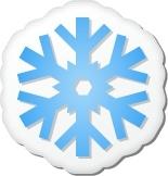 Xmas sticker snowflake