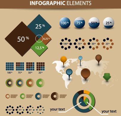 year infographics elements vector