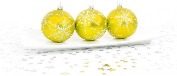 yellow bauble decoration
