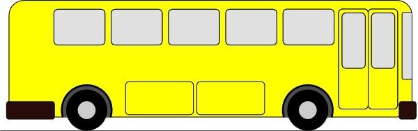 Yellow Bus clip art