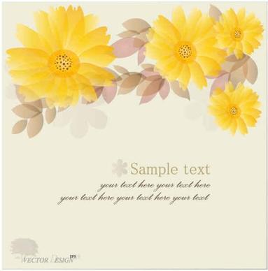Yellow Chrysanthemum Vector Backgrounds