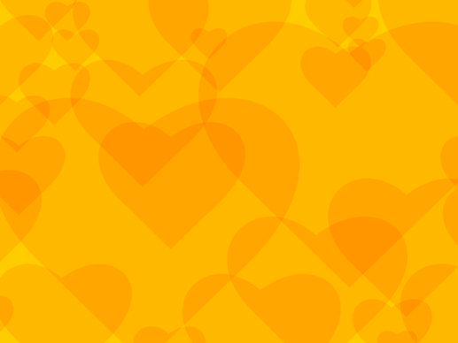 yellow heart background vector
