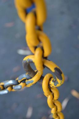 yellow iron chain
