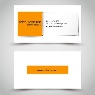 yellow style business cards anyway surface template vector