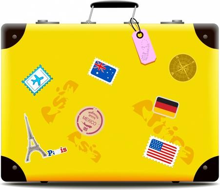Yellow Travel Suitcase