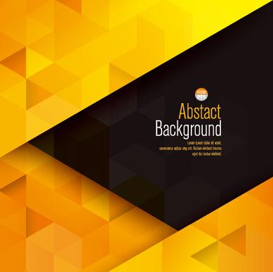 yellow with black modern abstract vector background