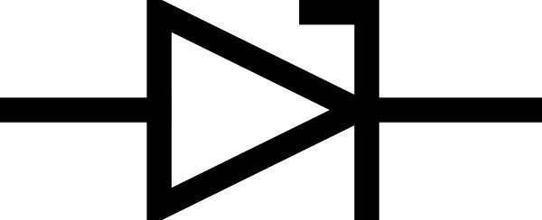 Zener Diode Symbol clip art