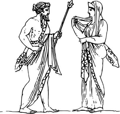 Zeus And Hera clip art