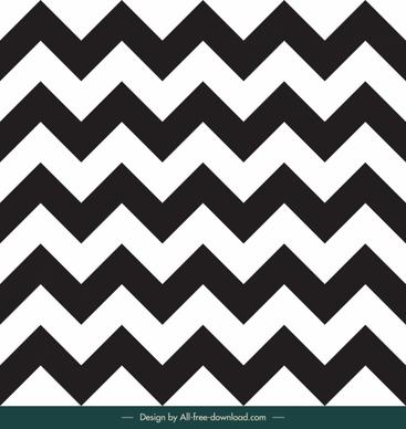 zigzag pattern template black white flat symmetric design
