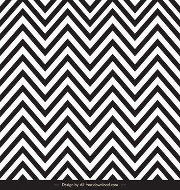 zigzag pattern template black white illussion design