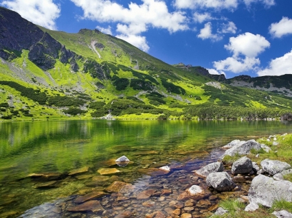 Alpine Lake Wallpaper Landscape Nature Wallpapers in jpg format for ...